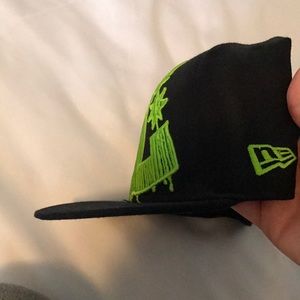lime green dc hat